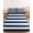 Navy, variant on Queen Size Fitted Sheet Set - Navy Blue Stripe 3 Piece Bedding Sets 16" Deep Pocket Fitted Sheet with 2 Pillowcases, Modern Simple Geometric White Striped Brushed Microfiber Hotel Luxury Bed Sheets