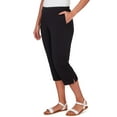 thumbnail image 2 of Ruby Rd. French Terry Capri Pants (US, Alpha, Small, Regular, Regular, White), 2 of 2