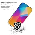 thumbnail image 2 of Compatible with iPhone 11 12 13 mini 14 15 16 Pro Max Plus Wallet Case with Card Holder, PU Leather Kickstand Card Slots Case ( Gradient Geometric Abstract, iPhone 15 Plus), 2 of 7