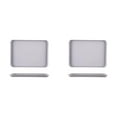 thumbnail image 1 of (2-Pack) Rinsvye Kitchen Rectangular Tray Creative Wire Rack Grill Idea of Placing Tea Wire Racks Cups Fruit Plates in X 19" Cooking The Living Room, 1 of 9