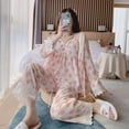 thumbnail image 2 of Pijamas de tres piezas para mujer, Conjunto de pijama bonito de fresa fresca, Conjunto de pijama de Navidad, lencería para mujer 2021, 2 of 4