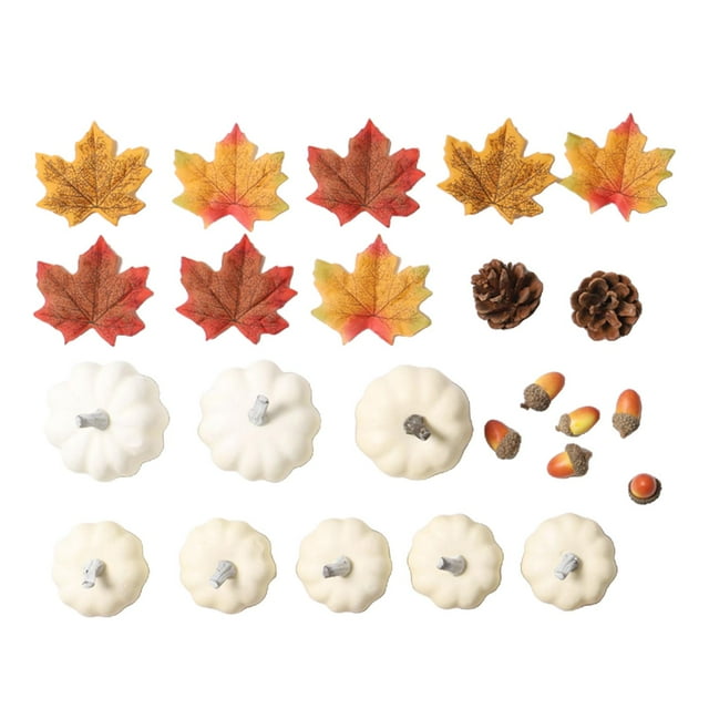 Calabazas artificiales para decoración de cestas, relleno para fotos, utilería, simulación de calabazas Estilo B