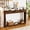 Walnut, variant on S-HOME 70.1 Inch Black Wavy-Patterned Wooden Side Table with Storage Drawers Ideal for Hallways and Behind Sofas,Walnut
