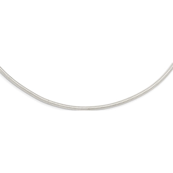 Sterling Silver 4mm Round Cubetto 18In Necklace (18 X 4) Made In Italy qg5362-18