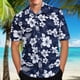thumbnail image 2 of Camisas Hombre Manga Corta Camisas Casual Short Short-Sleeved Men Shirts (White, 3XL), 2 of 7