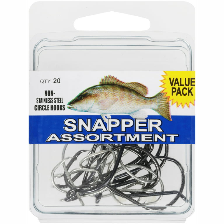 Eagle Claw SPRDSNPW Snapper Hook Assortment, Assorted Size 
