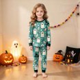 thumbnail image 4 of NOLDARES Girls Pajamas 2-Piece Pjs Set Kids Long Sleeve and Pants Jammies Casual Wear Girls' Sleepwear Lounge Clothes, 4 of 8