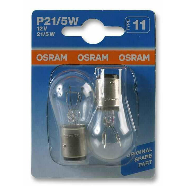 OSRAM - 12V 21/5W P21/5W BAY15d Car Side / Tail Light Bulb (Twin Pack)