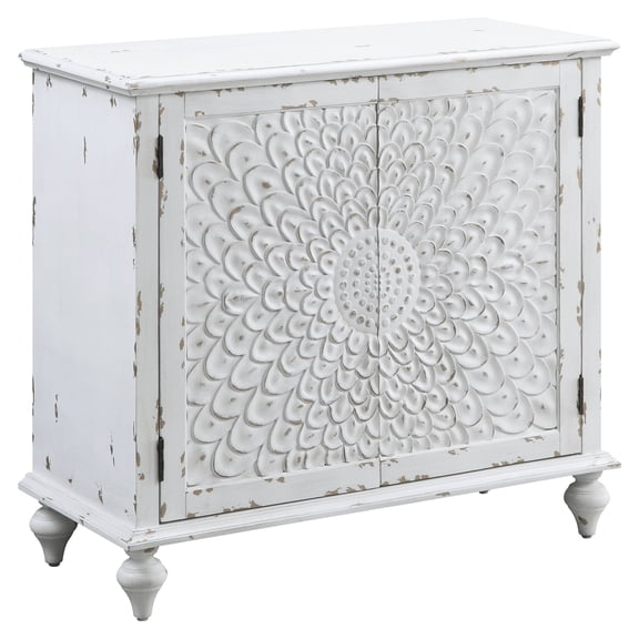 ACME Daray Rectangular Console Table in Antique White