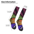 thumbnail image 4 of Fotbe Multicolored Beautiful Flower1 print Women's Men's Novelty Crew Socks Cotton Socks Knee High Socks for Walking,Running,Nurses,Pregnancy, 4 of 8