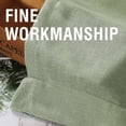 thumbnail image 4 of Turquoize Natural Linen 63"L x 52"W inches Long Light Filtering Semi Sheer Curtains Back Tab Loop Pocket 2 Panel Draps, Sage, 4 of 6