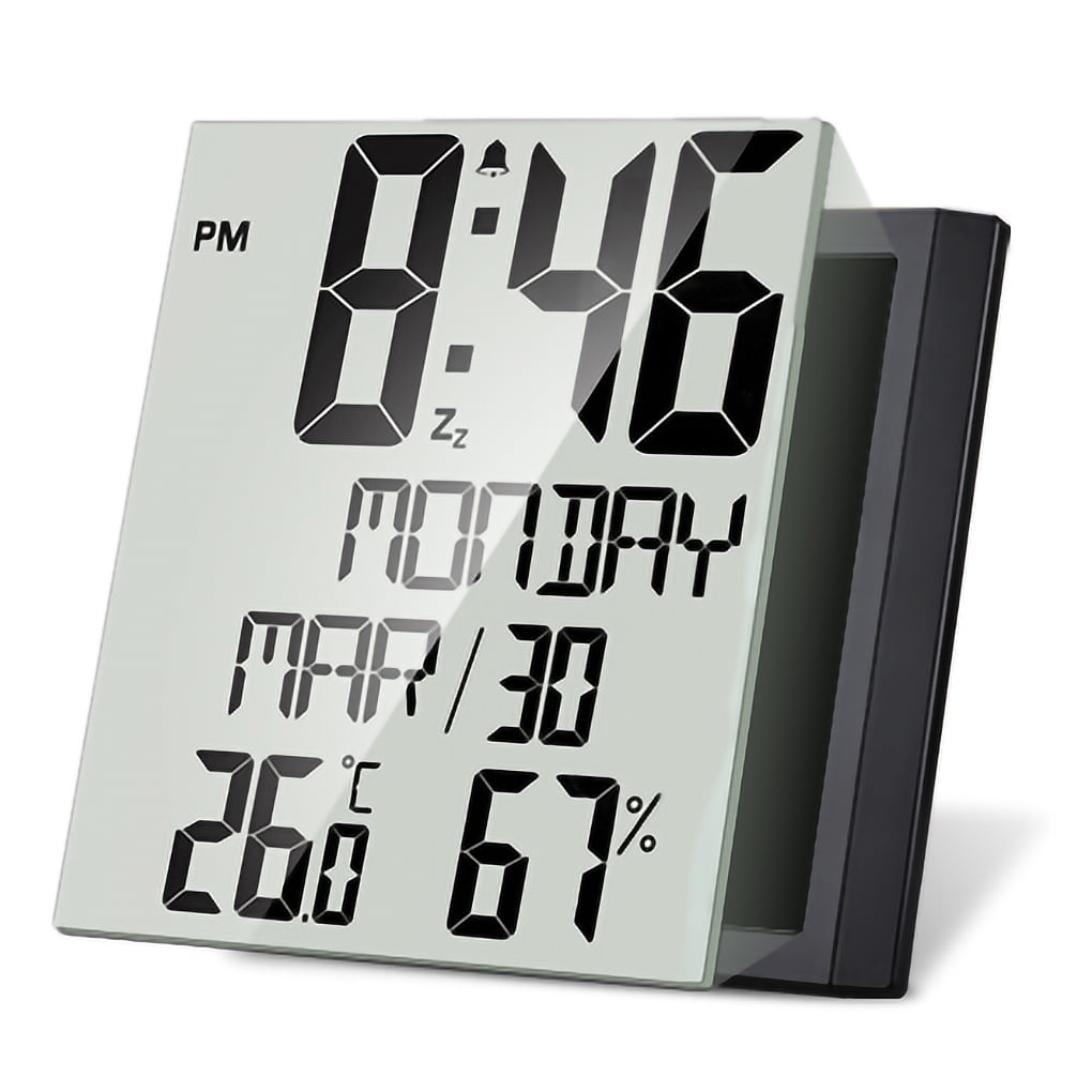 TureClos Digital Alarm Clock Home Office Desktop Screen Display Clock