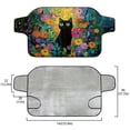 thumbnail image 5 of Xoenoiee Cat Daisy Flower Print Car Windshield Snow Cover for Ice and Snow, Front Window UV Sunshade Protection Cover for Most Vehicles SUV Van, 5 of 7