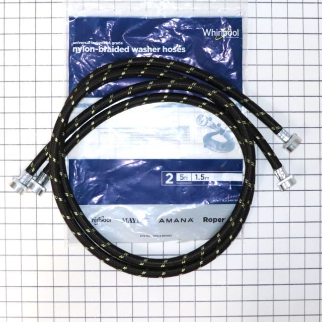Whirlpool Genuine 8212487RP 5" Nylon Fill Hose 2 Pack