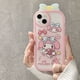 thumbnail image 1 of Sanrio Kuromi My Melody funda de teléfono con pulsera para IPhone 14 13 12 11 Pro Max XR XS MAX X carcasa suave a prueba de golpes Y2k Girl Fivean unisex, 1 of 2