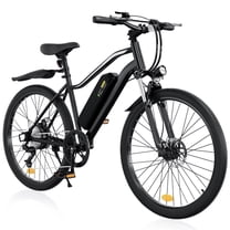 iSinwheel  500W Electric Bike Adult,26" Mountain Bicycle Professional ,Front Dual Shock Absorption Ebike,Up 20MPH,55 Miles,35 Speed, UL-Certified,42V 10.4AH Removable Battery, Black
