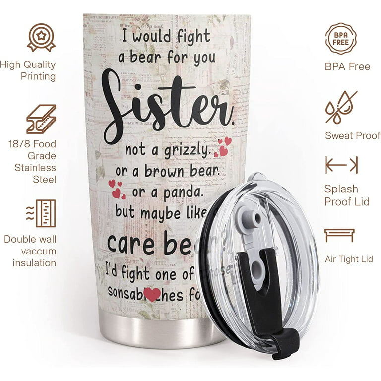 Gifts For Best Friend Women - Stainless Steel Tumbler 20oz Gifts For Women  - Unique Gift For Bestie, Soul Sister, BFF, Coworker Birthday Gift Idea For Best  Friend Friendship Gifts For Women 