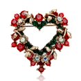 thumbnail image 1 of Broches de flores de corazón de cristal para mujer GeweYeeli PS9567-00, 1 of 5