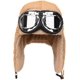 thumbnail image 3 of Gorra de aviador CHAO con gafas de piloto y orejeras de piel para hombres y mujeres, 3 of 5
