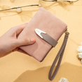 thumbnail image 3 of Womens Wallet Rfid Small Bifold Wallet,Ladies Zipper Card Cluth Coin Purse Wristlet (Purple), 3 of 4