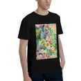 thumbnail image 2 of Bingfone Watercolor Blooming Cactus Men'S Loose Fit Short-Sleeve Pocket T-Shirt, 2 of 7