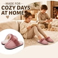 thumbnail image 6 of EQW Kids Slippers for Girls Boys - Warm Memory Foam Non-Slip House Shoes, Soft Plush Indoor Outdoor Bedroom Slides, 6 of 9