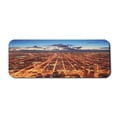 thumbnail image 1 of City Computer Mouse Pad, Chicago Downtown Skyline Aerial Panorama View at Dusk with Skyscrapers, Rectangle Non-Slip Rubber Mousepad Large, 31" x 12" Gaming Size, Orange Dark Orange Blue, by Ambesonne, 1 of 2