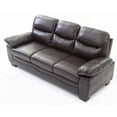 thumbnail image 2 of Modern Simple Leather 35H X 78W X 33D Sofa with Pocket Coil Spring, 2 of 5