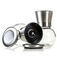 thumbnail image 3 of Ergonomic Premium Stainless Steel Salt and Pepper Grinder - The Original Glass Round Pepper Mill & Salt Mill, Adjustable Ceramic Rotor, 3 of 7
