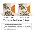 thumbnail image 6 of Boho Pillow Covers 18x18 Inch Burnt Orange Throw Pillow Covers Beige Bohemian Green Leaves Decorative Outdoors Pillowcase Square Linen Cushion Covers for Couch Sofa Bedroom Home (Pack of 2), 6 of 6