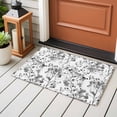 thumbnail image 4 of Vintage Gray 2x3 Area Rugs for Living Room, Wildflowers Leaves Abstract Botanical Branch Non Slip Floor Mat Washable Low-Profile Indoor Carpet for Bedroom, Dining Room, Bathroom, 4 of 9