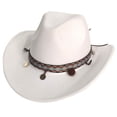 thumbnail image 4 of Western Frontier Style Cowboy Hat for Everyday Wear and Classic Rancher Sun Outdoor Adventure Riding Country Fashion Accessory, 4 of 4