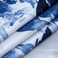 thumbnail image 4 of Dainty Home Blue Floral Fabric Shower Curtain – 3D Textured Design, Water-Repellent, Machine-Washable Bathroom Curtain, 70" x 72", 4 of 6