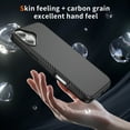 thumbnail image 6 of Allytechgroup Carbon Fiber Case for iPhone 16, Slim Lightweight Magnetic Back Cover Support Wireless Charging Non-Slip Shockproof Anti-Scratch for iPhone 16 Women Men, Black, 6 of 8
