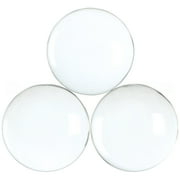 CLEVER DELIGHTS CleverDelights 2.5" Round Glass Cabochons - 2 Pack