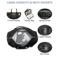thumbnail image 4 of Bolsa de viaje Weekender Focdod con compartimento para zapatos, color negro, 4 of 8