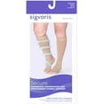 thumbnail image 2 of Sigvaris Specialty 553 Secure Unisex 30-40 Open Toe Knee High Compression Stockings w/Silicone Band Black L2 Long, 2 of 3