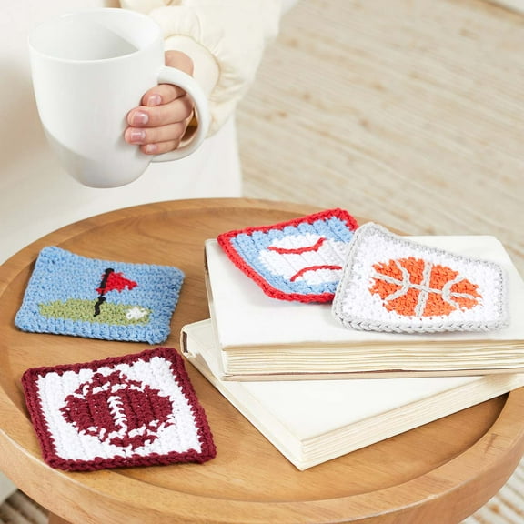 Premier® Sports Coasters Crochet Kit