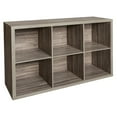 thumbnail image 1 of ClosetMaid Decorative 6 Cube Open Home Display Storage Organizer, Gray, 1 of 5