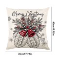 thumbnail image 1 of Meitianfacai - Fundas de almohada navideñas de 45 x 45 cm, diseño de árbol de Navidad, ideal para decorar el hogar, el sofá o las fiestas., 1 of 4