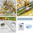 thumbnail image 2 of Yellow Sunflower Blackout Curtains for Bedroom, Gnomes Truck Plaid Farmhouse Wooden Thermal Insulated Kitchen Drapes with Grommets, Light Blocking Window Treatment, 2 Panels 52" x 54", 2 of 7