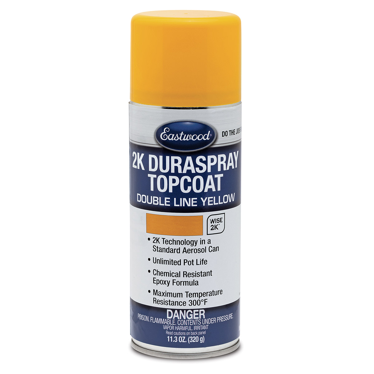 Eastwood 2K DuraSpray Topcoat Double Line Yellow Spray Paint