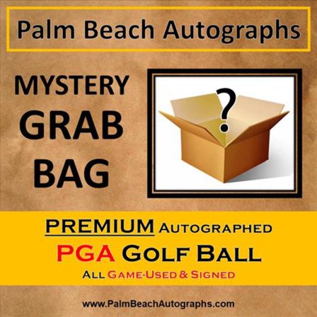 MYSTERY GRAB BOX - Premium Autographed Golf Ball - All Game Used and Signed