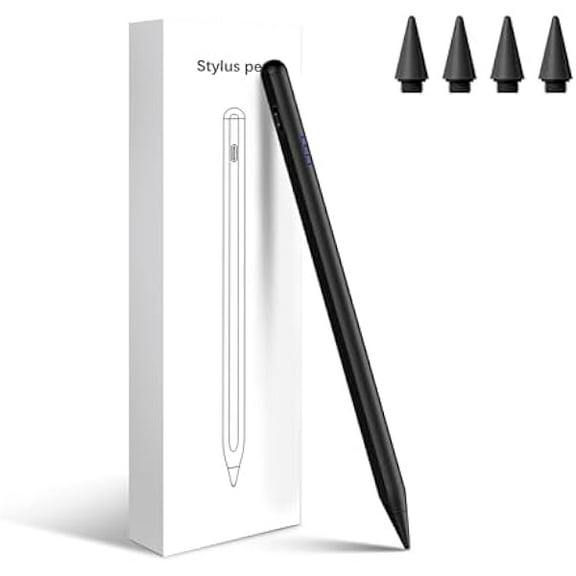Stylus Pen for iPad 9th&10th Generation, 20Mins Fast Charge for Pencil with Palm Rejection, Active Pen for 2018-2025 Apple iPad 6/7/8/9/10, iPad Pro 11"/12.9"/13"/M4, Mini 5/6, Air 3/4/5/M2/M3