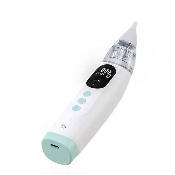 Electric Nasal Aspirator for Baby, Nose Aspirator for Toddlers, Waterproof Baby Nose Sucker, Nose Cleaner with 3 Silicone Tips, Adjustable Suction Level