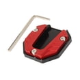 thumbnail image 2 of jiaping Motorcycle Kickstand Pad Extender Replacement Parts Anti Skid Coaster Side Stand Red, 2 of 7