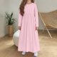 thumbnail image 5 of Cowsor Girls Maxi Dress Long Sleeve Casual Holiday Dress with Pockets, 5 of 6