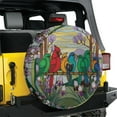 thumbnail image 2 of Lotusprinthandmade 3D Birds Spare Tire Cover With Backup Camera Hole 6 Sizes (33 in.), Colorful Nature Bird Wheel Protector, 2 of 7
