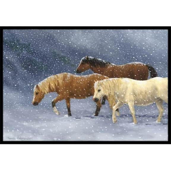 Seeking Shelter Horses Indoor or Outdoor Mat 18 x 27