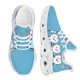 thumbnail image 1 of Zapatos planos blancos con estampado de dientes de dibujos animados para mujer, zapatillas de malla con cordones, cómodas para caminar, calzado femenino, zapatos de enfermería, 1 of 6